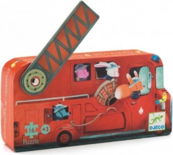 DJECO puzzle hasičské auto 16 dílků