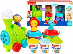 fisher-price vláček s modelínou, 3 barvy