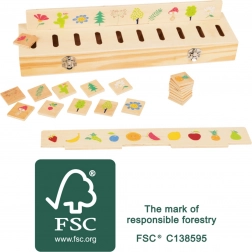 Dřevěná motorická vzdělávací hračka pro třídění Small Foot