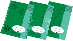 školní sešit A4 čtverečkovaný 20 listů z recyklovaného papíru (mix motivů)