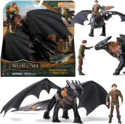Jak vycvičit draka figurky Toothless a Hiccup 33 cm