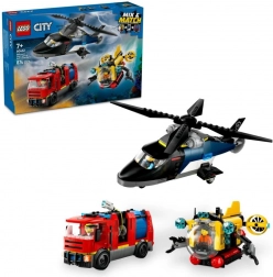 LEGO® City 60462 Remix: Helikoptéra, hasičský vůz a ponorka