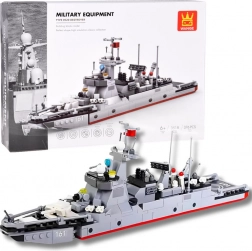 Stavebnice Wange Type 052D Destroyer – moderní torpédoborec (376 dílků)