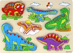 Dřevěné 3D Puzzle Pro Děti Logická Hra Dinosauři