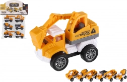 Mini stavební auta 6ks s pohonem