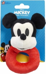 Plyšové chrastítko MICKEY MOUSE na kroužku