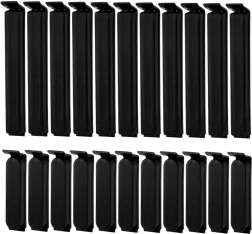 Sada klipsů na sáčky 22 ks – 2 velikosti, černé