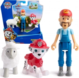 Paw Patrol figurky Marshall, farmář Al a ovečka – sada pro kreativní hru