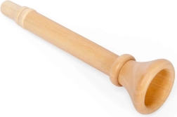 Bigjigs Toys dřevěná trumpetka přírodní