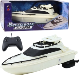 Zdalně řízená motorová loď RC Speed Boat Storm černobílá