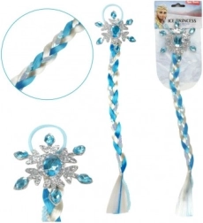 Ledová Princezna příčesek copánek s flitry