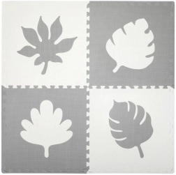 Pěnová hrací podložka puzzle MoMi Feli, šedá