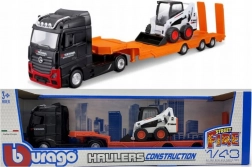 Kovový kamion MB Actros Gigaspace s nakladačem Bobcat 1:43