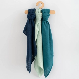 Bavlněné barevné pleny pro chlapečky New Baby 70 × 80 cm, 3 ks