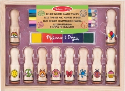 Melissa & Doug deluxe sada dřevěných razítek pro děti