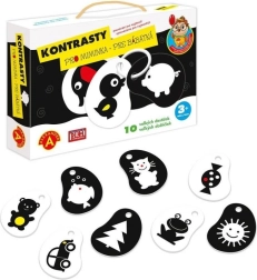 Alexander Kontrasty – černobílé stimulační kartičky pro miminka