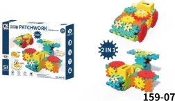 Kreativní stavebnice STEAM 51 ks s ozubenými koly a motorkem