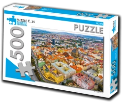 Puzzle Plzeň 500 dílků turistická edice