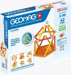 GEOMAG recyklovaná magnetická stavebnice 42 dílků