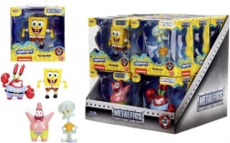 Kovové sběratelské figurky SPONGEBOB SQUAREPANTS – 4 druhy (SpongeBob, Patrick, Squidward, Mr. Krabs) 6,5 cm