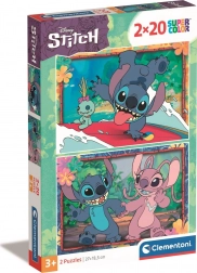 Puzzle 2×20 dílků Disney Stitch – Clementoni
