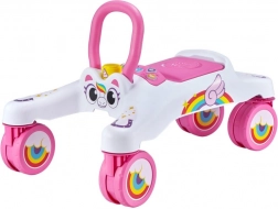 Interaktivní odrážedlo TINY TOWN jednorožec – bílé