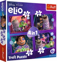 Trefl puzzle Elio mimozemské mise 4 v 1 (35, 48, 54, 70 dílků)