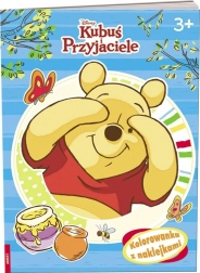 Medvídek PÚ a přátelé – omalovánky se samolepkami