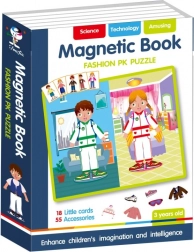 Magnetická kniha – módní skládačka, 73 dílků