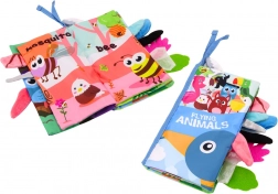 měkká šustící látková knížka pro miminka – létající zvířata