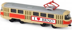 Kovová retro tramvaj BRNO 16 cm 1:87