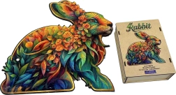 Dřevěné vkládací puzzle králík