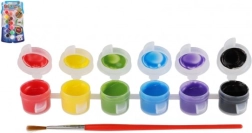 Creatoys barvy na textil 12 barev se štětcem