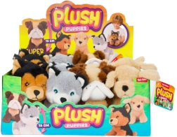 Plyšový pejsek štěně 15 cm, různé druhy - 1 kus