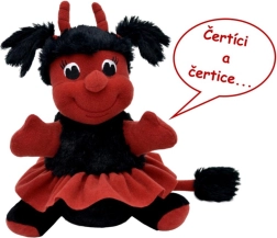 Čertice Berta plyšová mluvící hračka 23 cm na baterie