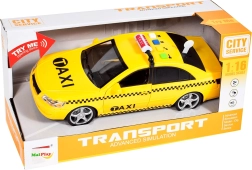 Taxi auto 1:16 se světlem a zvukem