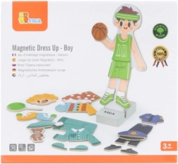 VIGA magnetická oblékací sada – chlapec