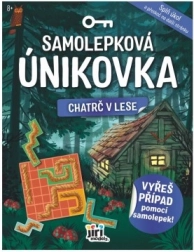 Samolepková únikovka CHATRČ V LESE (česky)