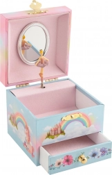 GOKI hrací šperkovnice duhový svět – melodie labutí jezero