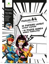 Artissimo - Papíry A4 pro Manga kresbu s texturami