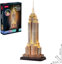 Svítící 3D puzzle empire state building noční edice 37 dílků