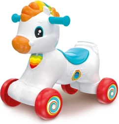 Interaktivní odrážedlo a houpací koník 3v1 CLEMENTONI BABY