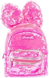 Růžový flitrový batoh KRÓLICZEK GIRABRILLA