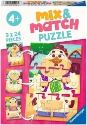 Ravensburger puzzle Mix & Match: moji přátelé z farmy 3×24 dílků