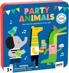 Magnetická knížka zvířecí oslava PETIT COLLAGE