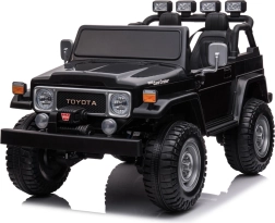 Elektrické autíčko pro děti Toyota Land Cruiser 4x4 dvoumístné – Černá