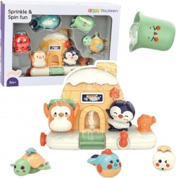 Interaktivní sada do koupele pro miminka – mořská zvířátka