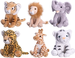 Plyšová zvířátka safari 15 cm