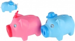 Plastová pokladnička prasátko 16 × 12 cm, 2 barvy