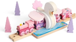 Dřevěný labutí tunel pro vláčkodráhu Bigjigs Rail
